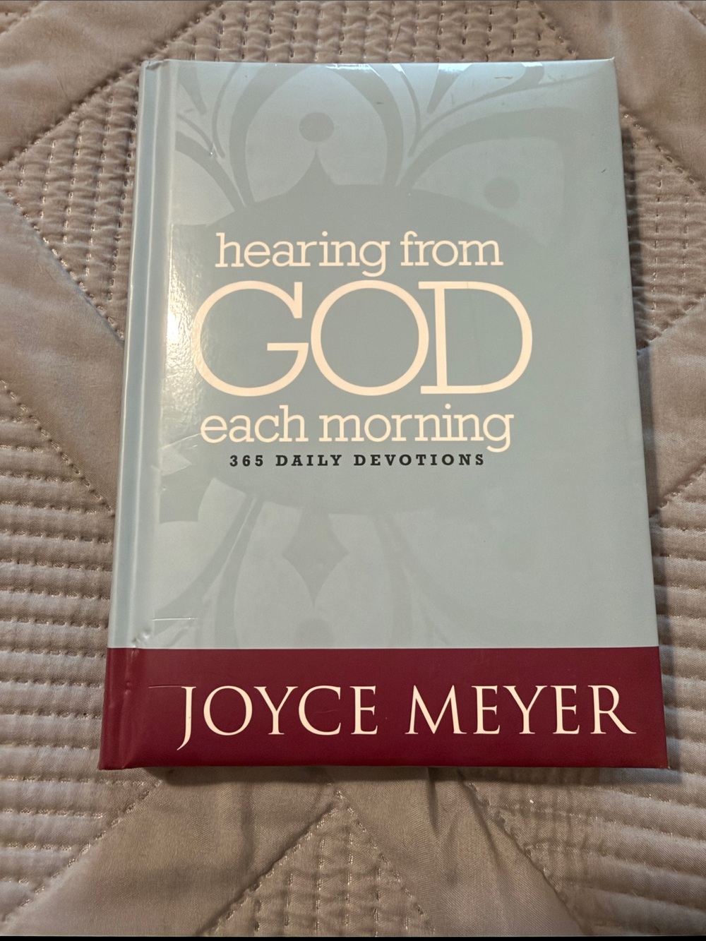 Hearing From God Each Morning - Light Blue and Maroon